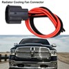 4-Way Radiator Cooling Fan Connector Compatible with 2013-2018 Ram 1500