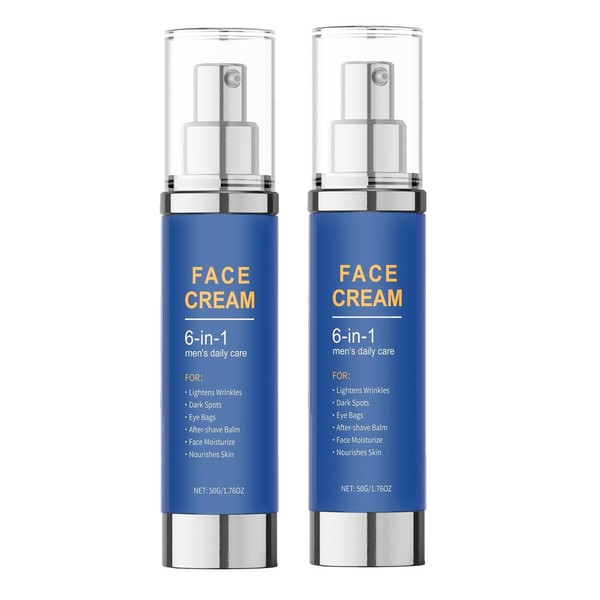 LUCKSKY 6 in 1 Men’s Face Moisturizer – Anti-Aging Face