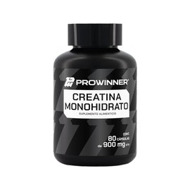 PROWINNER  80 Cápsulas de Creatina Monohidrato 100 Pura, Suplemento Alimenticio, 2.8g de Creatina por Porción, Antes y Después del Entrenamiento, 80  