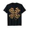 Cheetah Leopard Print Shamrock St Patricks Day Women Gift T-Shirt