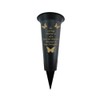 Memorial Grave Vases Ornaments Plastic Flower Holders - Butterfly Spike