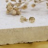 Carissima 9ct Yellow Gold Flower Stud Earrings