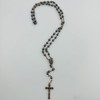 lulucross 5mm Men's Catholic Hematite Bronze Chain Rosary, Ideal Rosary