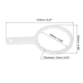 sourcing map Water Filter Housing Wrench Fit for 3013 Water Filter Housing Plastic Filter Housing Wrench White 2 Pack
