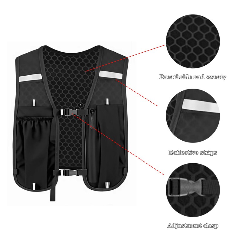 Running Vest for Men and Women, Ultralight & Breathable Hydration