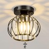 YYJLX Indoor Motion Sensor Ceiling Light Fixture Modern Cryatal Semi