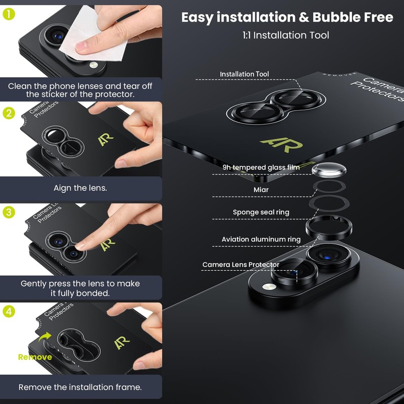 WSKEN for Z Fold 8 Camera Lens Protector Case Cover