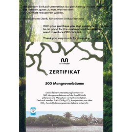 healthy & caring Premium glass 50 ml glass jar, first-class workmanship, with bamboo lid, ecologically valuable