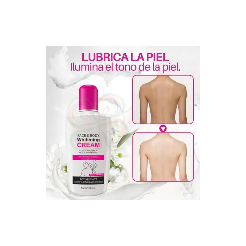Aichun Beauty crema aclarante cara y cuerpo con colágeno 120