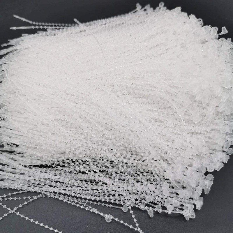 JDYYICZ 5 Inch Beaded Adjustable Loop Tie Fasteners, 1000 Pcs-