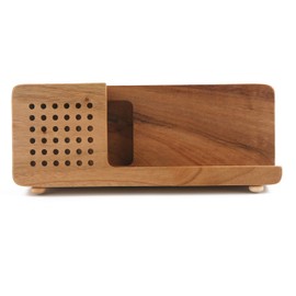 Boumbi Scented Camphor Wood Speaker Stand No Power Required (Modern H 22x8.5)