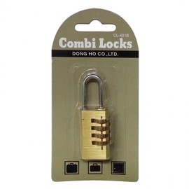 CombiLock 4-Digit Combination Lock (CL-401b) with Dial Locker Key 2ea