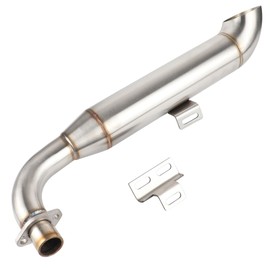 HTBCCHB Motorcycle Stainless Steel Exhaust Muffler For Stock or Big Bore Applications,For ATC70,Z50, mini Bikes, And Mini Trail 50