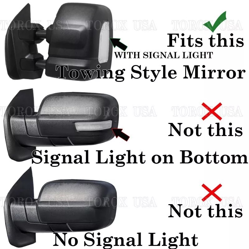 Torox For 2016-2023 2024 Nissan Titan XD Towing Mirror COVERS