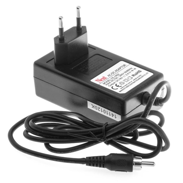 Next Nextstar Original Power Supply Adaptor for Next Multiswitch / Switch Plug Power Supply Model: YE-1602 2.0 A 16 V RCA Version