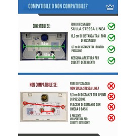 FEINER Piastra per WC [nero opaco/cromato] – compatibile con Geberit Sigma Series e elemento a parete UP300/UP320 – risciacquo a 2 quantità – non compatibile con Delta, Omega, Basic, BP