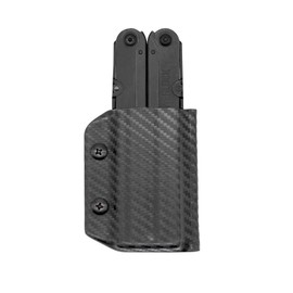 Clip & Carry Kydex Multitool Sheath for the SOG POWERLOCK - Made in USA - Multi Tool Holder Holster - Carbon Fiber Black