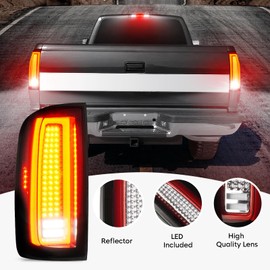 Cenfeild LED Tail Light Assembly + 3rd Third Brake Cargo Lamp Fit for Chevy Colorado & GMC Canyon 2015-2022 [Factory Halogen Type] Rear Taillights, Black Housing Smoked Lens, 3 Pcs