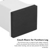 lyrlody Raised Bed Blocks, 4pcs Adjustable Furniture Risers with Screw