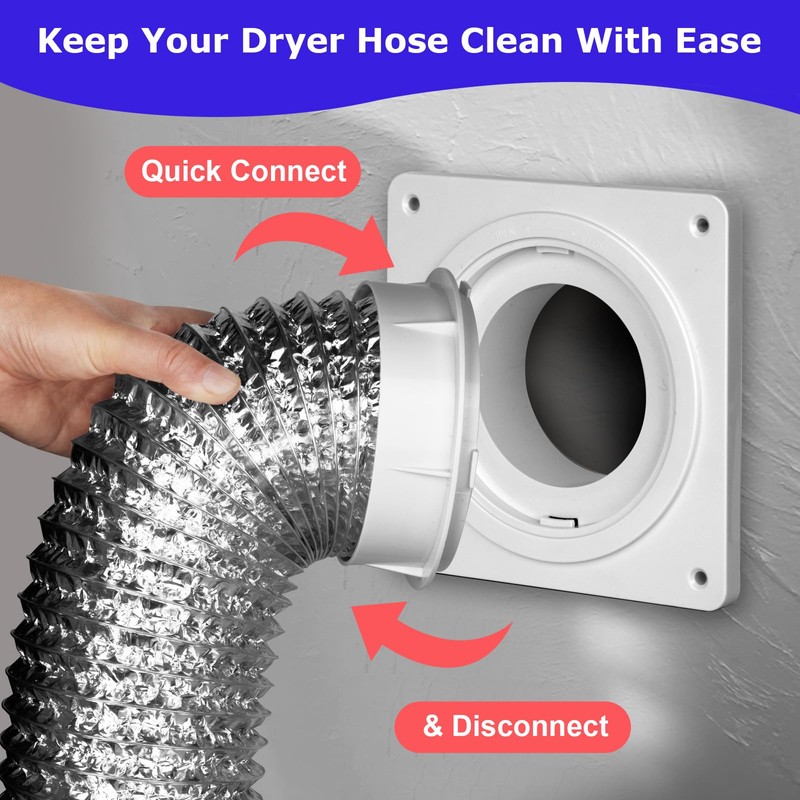 Senshare Dryer Vent Connector Kit, Dryer Vent Wall Plate with