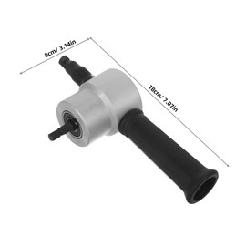 DOITOOL Dual-head Sheet Metal Nibbler 360° Rotation Metal Cutting Tool for Electric Drill Cutting Attachment (1.8mm Steel 1.0mm Stainless 2mm Aluminum)