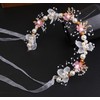 fjygwx13 Princess Vine Headband Pearl Hair Crown Boho Hair Side