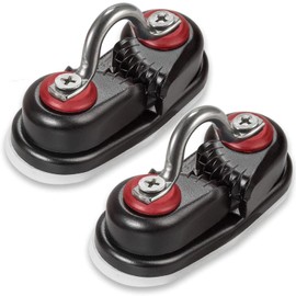 Songholee Marine Cam Cleats for Rope, Marine Line Nails, Ball Bearing Quick Entry Line Sizes Up to 5/8 Inch, Sailing Kayak Accessories (2 Pieces)