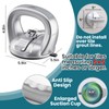 Shower Grab Bars,Suction Handles,Upgraded,Travel,RV,2 Pack,Silver
