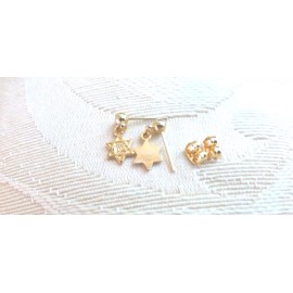 Star Of David Earrings Jewish Star Dangle Earrings