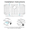 Metal Sink Grate Protector for Kitchen, Stainless Steel Sink Bottom