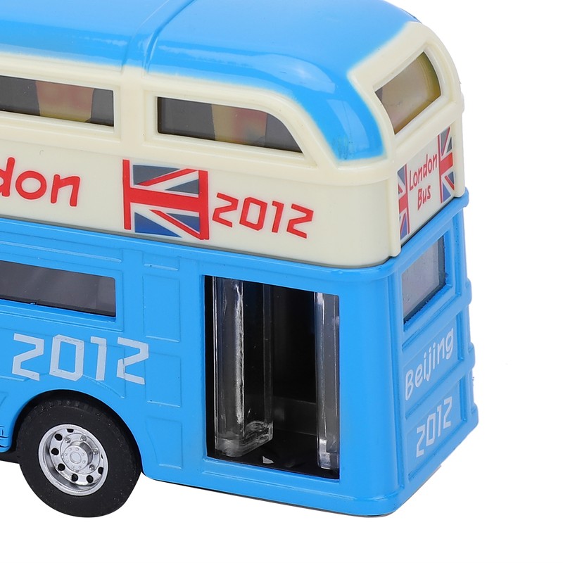 1:90 Children Double Layer Bus Toy Simulation Alloy Pull Back