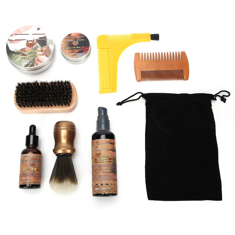SEFUDUN Beard Grooming Kit for Men Beard Oil Beard Brush