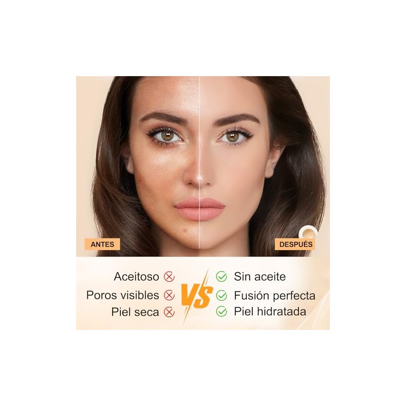 1PC Biomimic Foundation 4 In 1, base de maquillaje alta