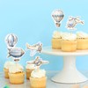Blumomon 28 pezzi di aereo cupcake topper per palloncini a