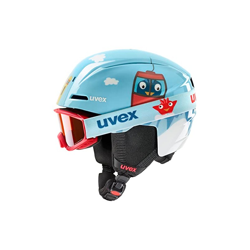 uvex Unisex Children's Viti Set Ski Helmet & Ski Goggles