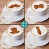 Fathers Day Coffee Stencils, Dessert Stencils, Cookie Stencils, Latte Art,