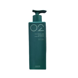 Amos Green Tea Real Feel Shampoo for Normal to Dry Hair 500g + 1 Random Item / 아모스 녹차실감 중건성 샴푸 500g +랜덤1