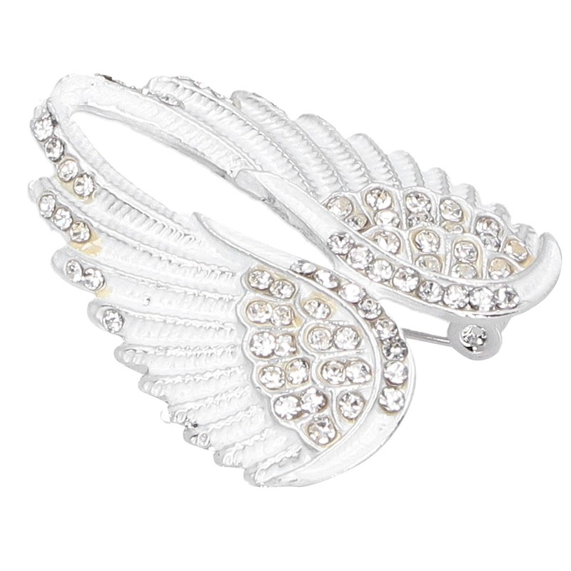 4Pcs Brooch Pin Diamond Angel Wing Pattern Cute Fashion Lapel
