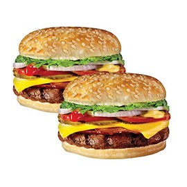 Set of 2 Jumbo 31" Realistic Cheeseburger Party Balloons