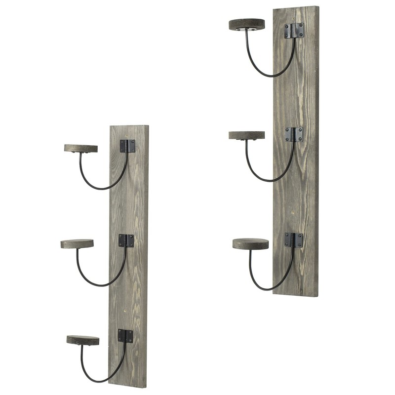 MyGift Wall Mounted Black Metal Wire Vertical Hat Rack with