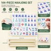 Travel Mahjong Set with Foldable Table for Game Night –