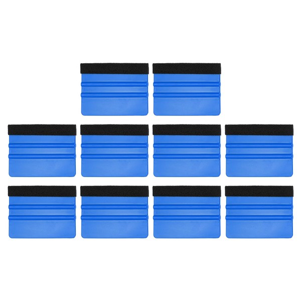 sourcing map 10pcs Vinyl Squeegee Felt Edge 4" Squeegee Felt