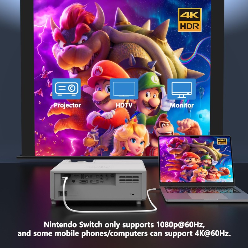 GKEAPZA Switch Dock HDMI Adapter Cable 4k Video Output 100W