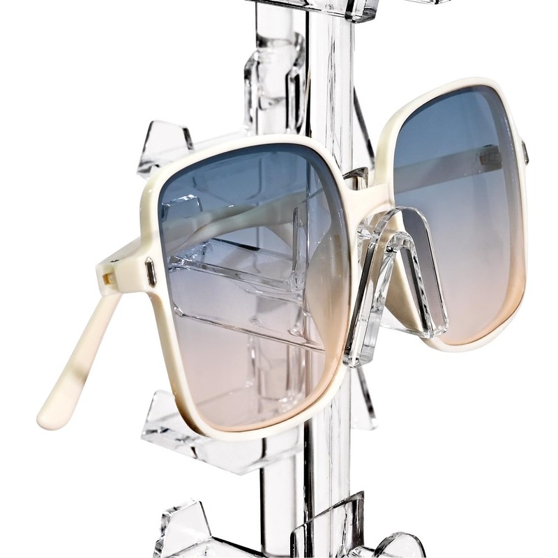 MOOCA Premium Acrylic Rotating Sunglasses, Eyewear Holder Display, Eyewear Collection,