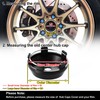 X AUTOHAUX 4 Pcs 60mm Dia Black 5 Clips Automotive