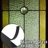 codree 180 Ft Silicone Stained Glass Lead Lines, Black Stained