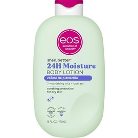 eos Loción corporal Shea Better - Crema de pistacho, cuidado de la piel con humedad las 24 horas, ligera y no grasosa, hecha con karité natural, vegan