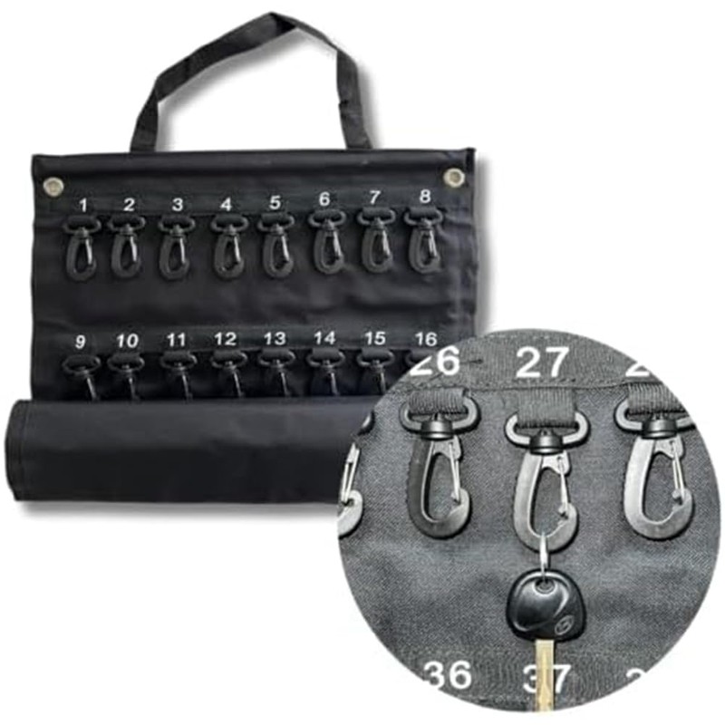 Versatile Roll-Up Key Storage Box, Weatherproof Portable Storage Box, Holds