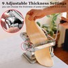Pasta Maker Machine, Manual Pasta Maker with 9 Adjustable Thickness