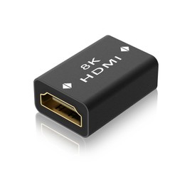 LEENUE HDMI Coupler 8K 2.1, HDMI Female to Female Adapter, HDMI to HDMI Connector, Support 3D 8K@60Hz/4K@120Hz UHD HDR eARC for Laptop, HDTV, PC, Monitor, Cinema, 1 Pack